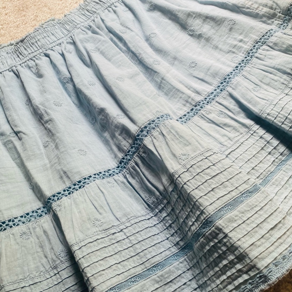 GAP Light Blue Mini Skirt - Picture 2 of 4